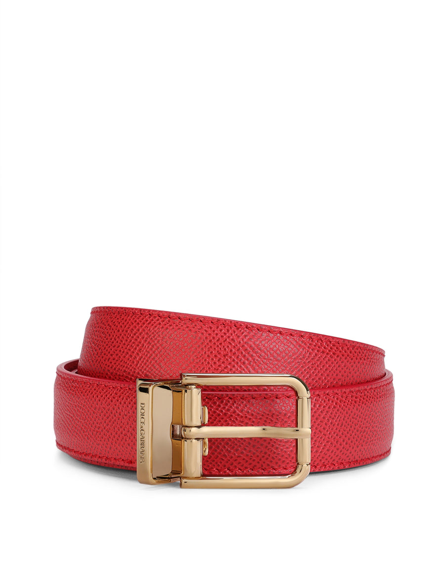 Dolce & Gabbana Belt In Solid-Coloured Calf Leather