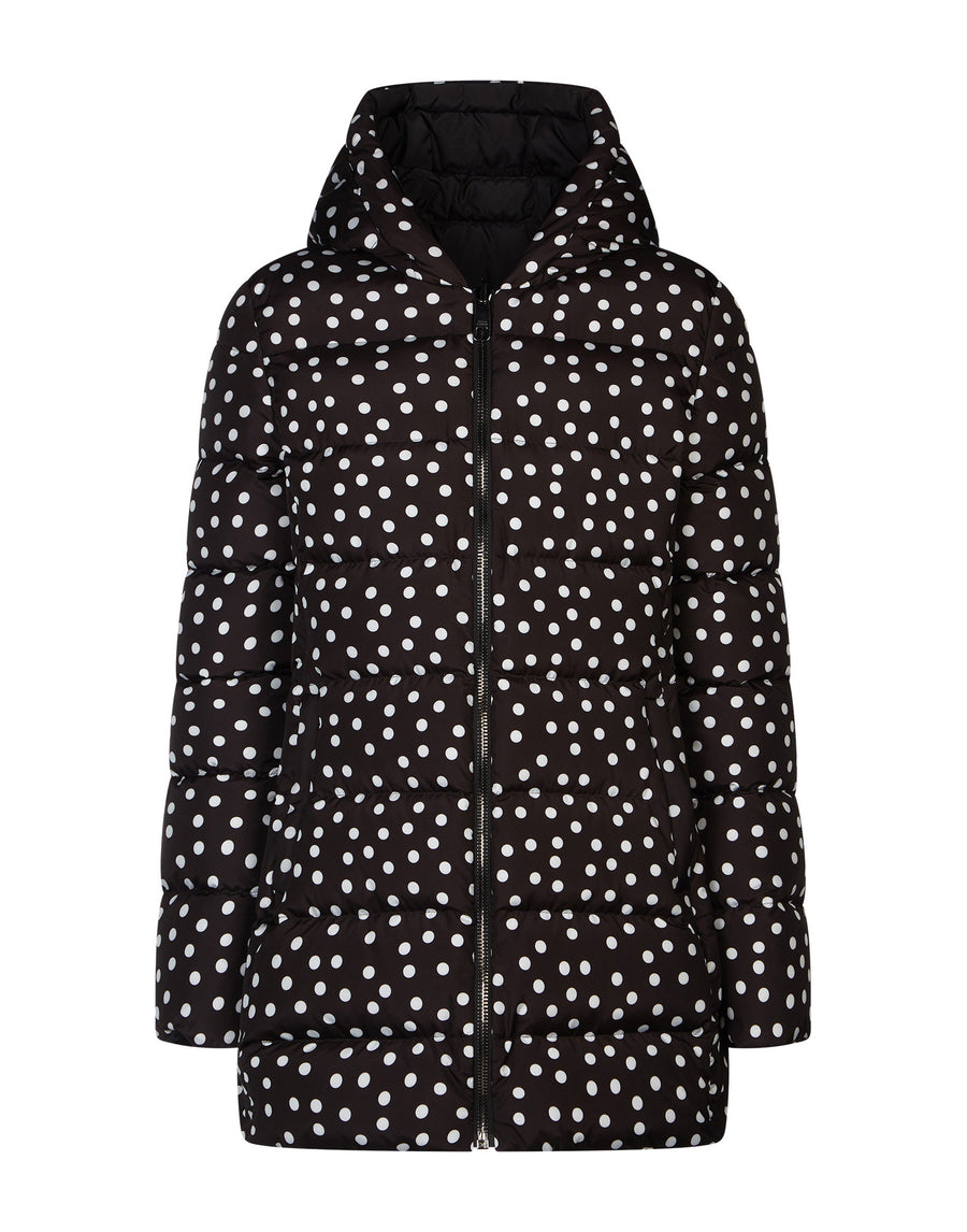 Dotted jacket with hood