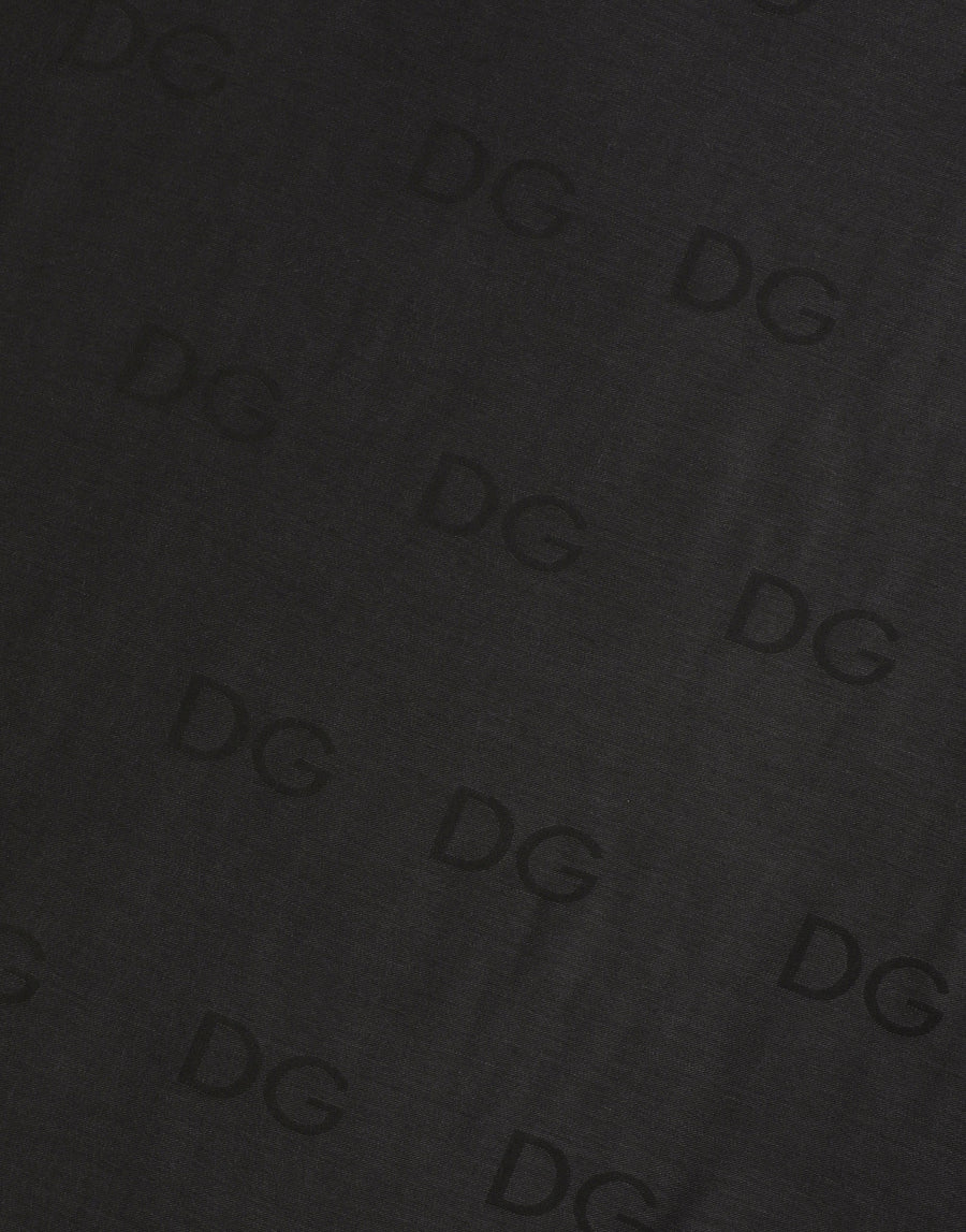 Modal and cashmere scarf with DG logo lettering