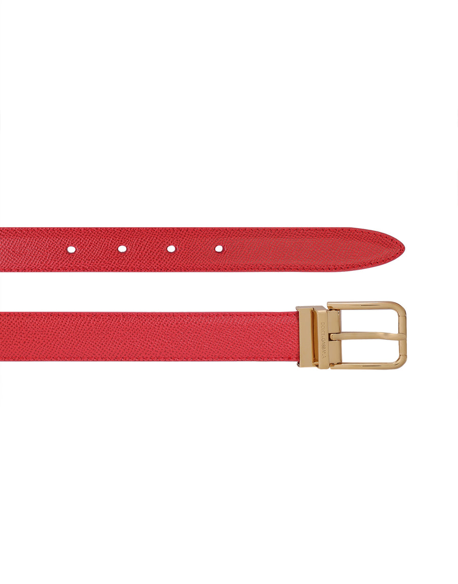 Dolce & Gabbana Belt In Solid-Coloured Calf Leather