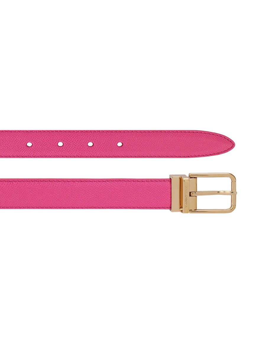 Dolce & Gabbana Belt In Solid-Coloured Calf Leather