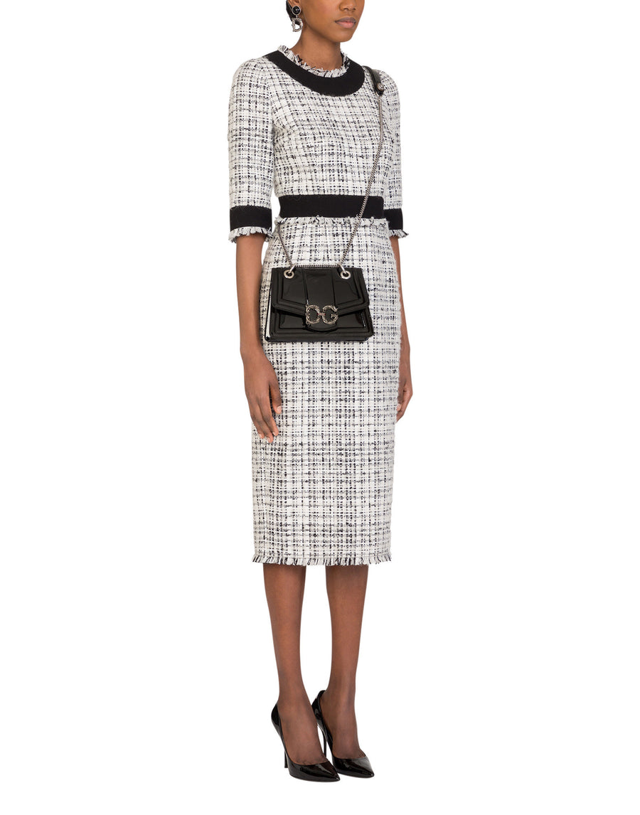 Tweed midi dress