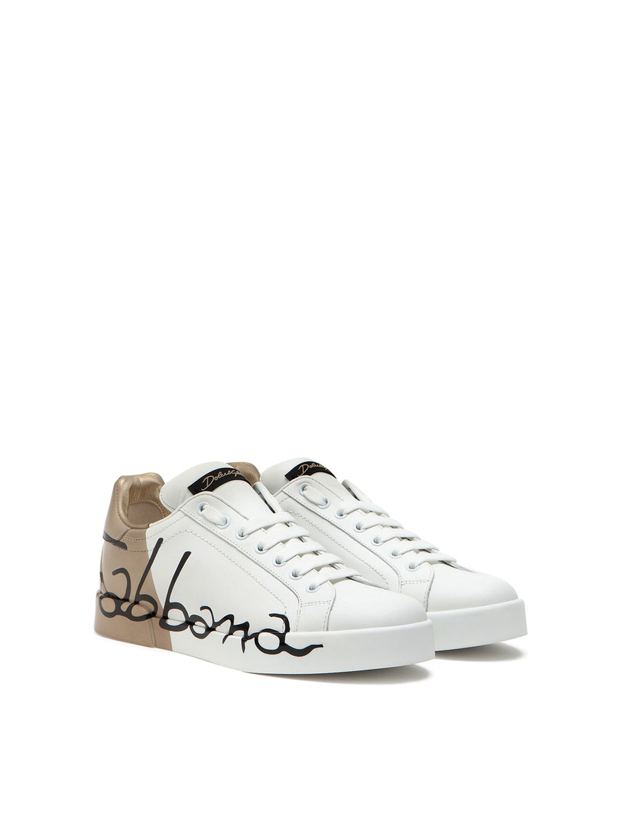 SNEAKERS IN VARNISHED LAMINATE NAPPA CALFSKIN