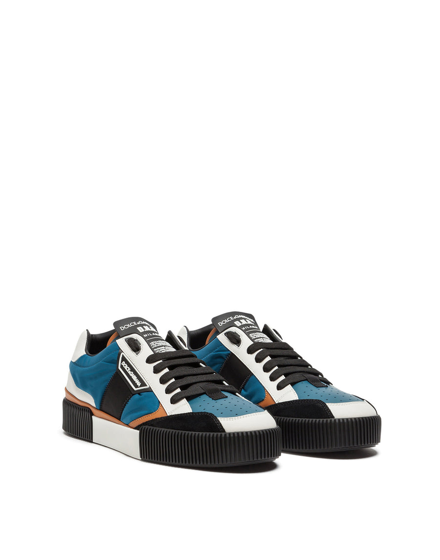 Mixed-material Miami sneakers