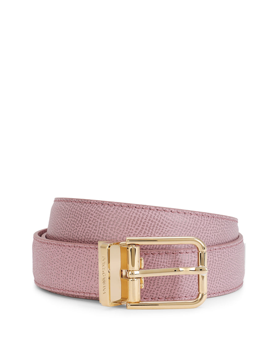 Dolce & Gabbana Belt In Solid-Coloured Calf Leather